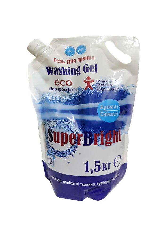 Гель для прання 1.5 кг (90702480) Super Bright (322463977)