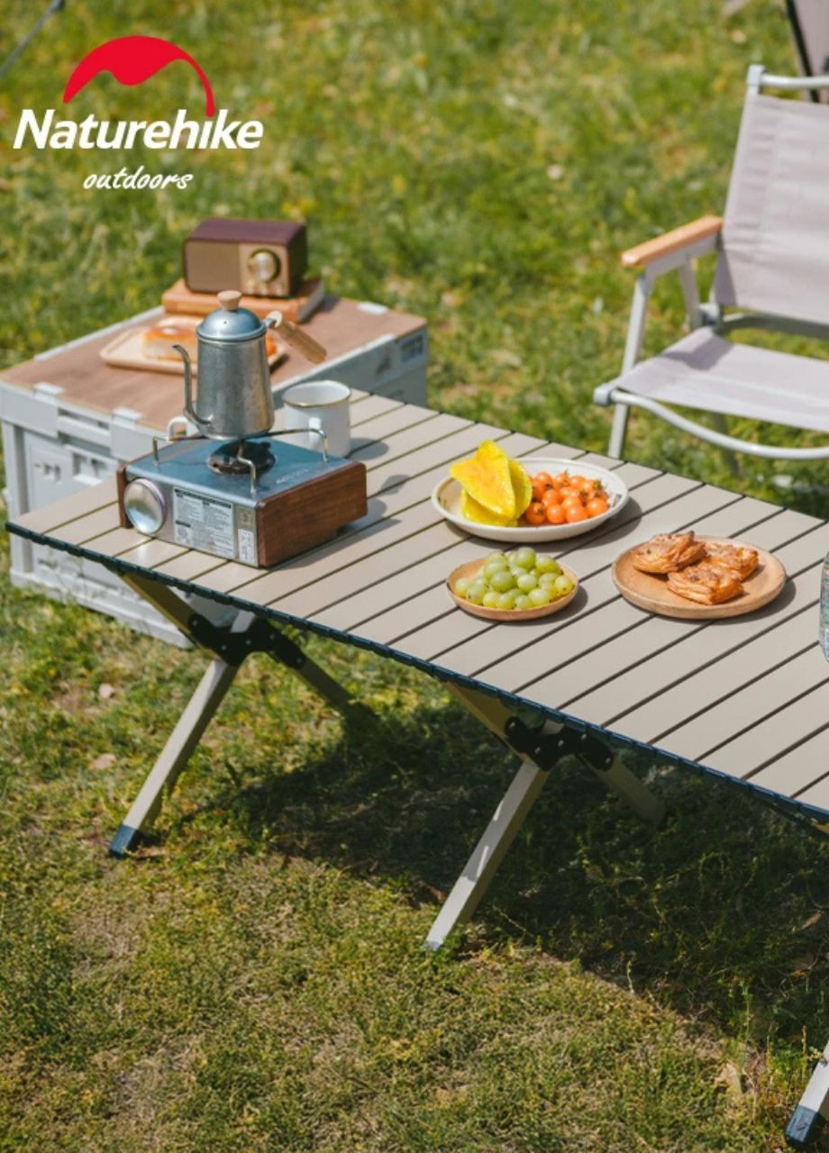 Стол туристический раскладной для похода и рыбака CNK2550JJ018 Бежевый Naturehike (361854791)