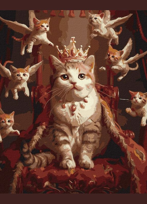 Картина за номерами Королівська кішка ©art_selena_ua 40x50 KHO6643 Ідейка (299721694)