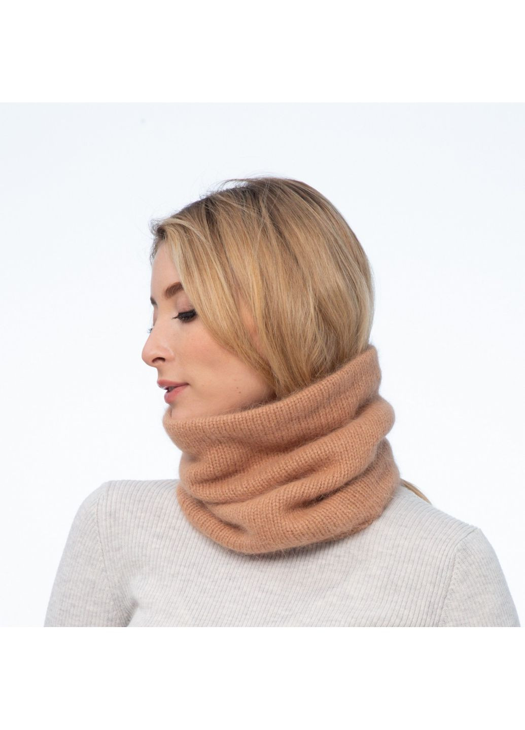 Бафф женский ангора оранжевый AMBER LuckyLOOK 913-341 (322790465)