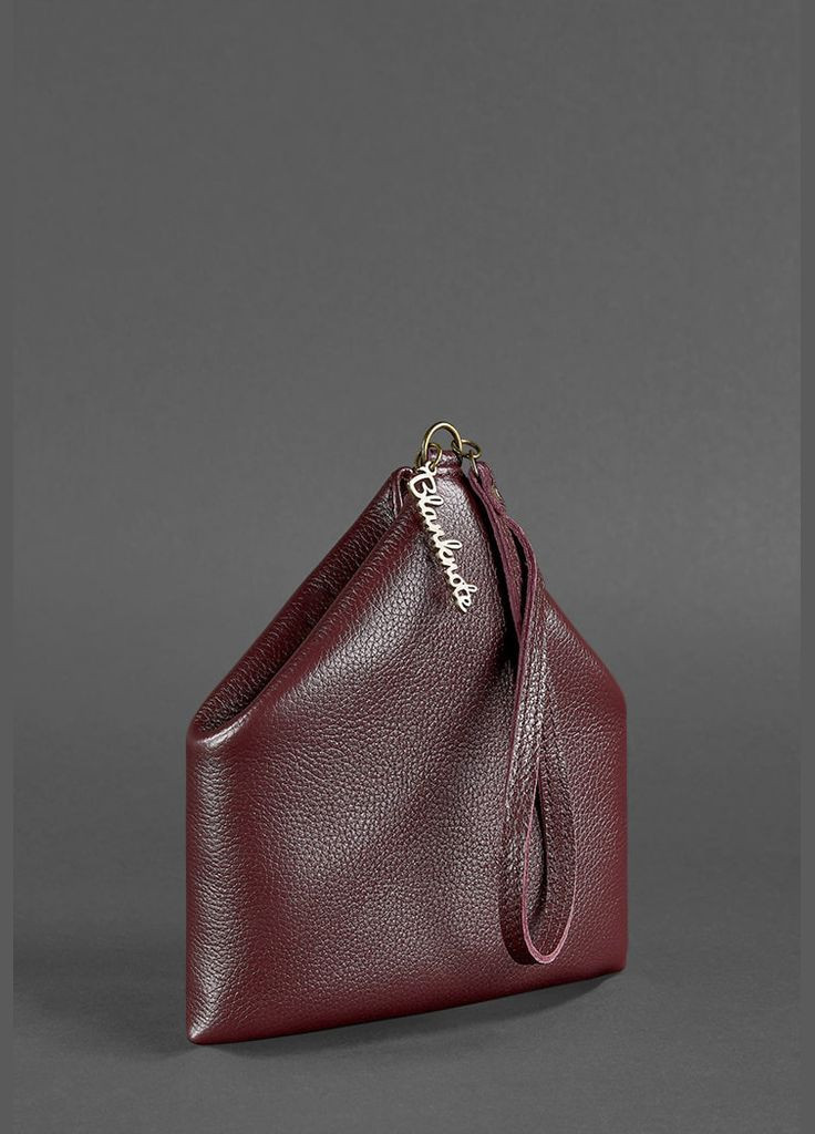 Шкіряна жіноча сумка-косметичка Піраміда Марсала (A-026496) BlankNote (327874266)