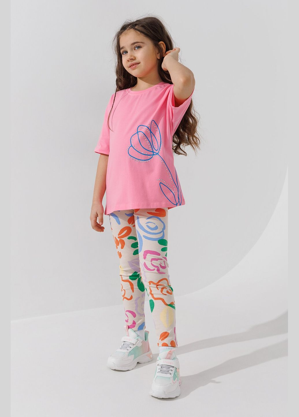 Костюм футболка+лосини для дівчинки 1508 134 см shop (2000990930019) Difa (364618811)