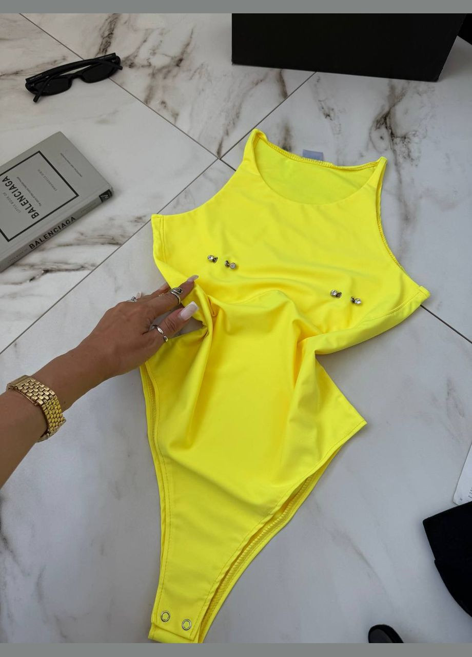 Жіночий топ-боді з імітацією пірсингу MonCher (339111530)