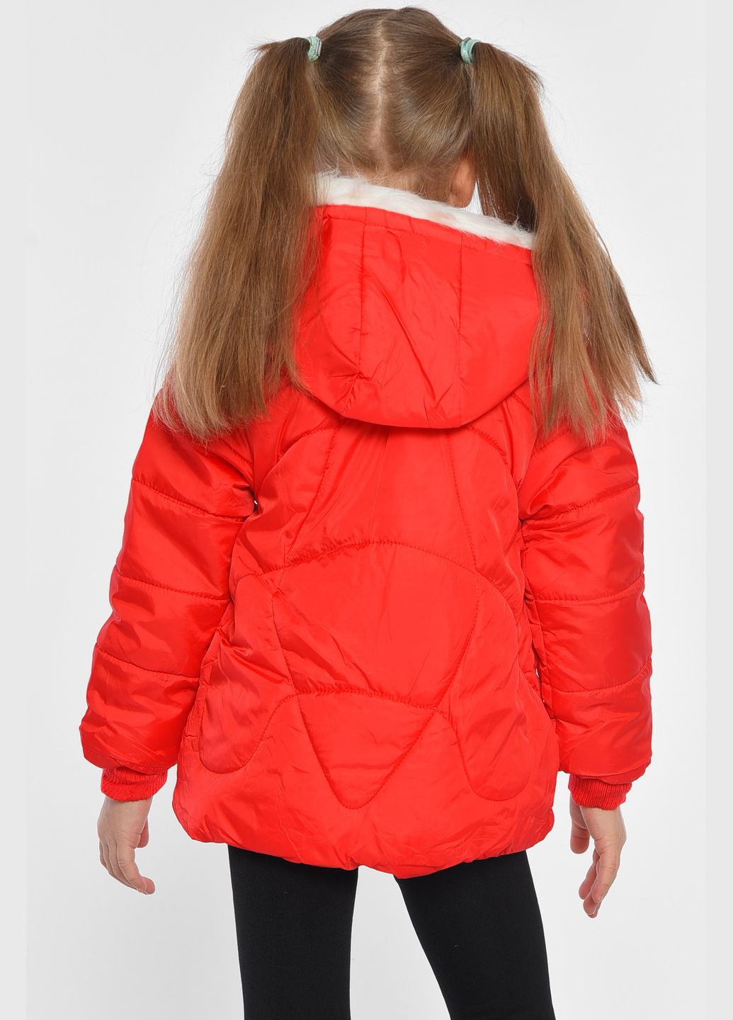 Красная демисезонная куртка детская для девочки демисезонная красного цвета Let's Shop