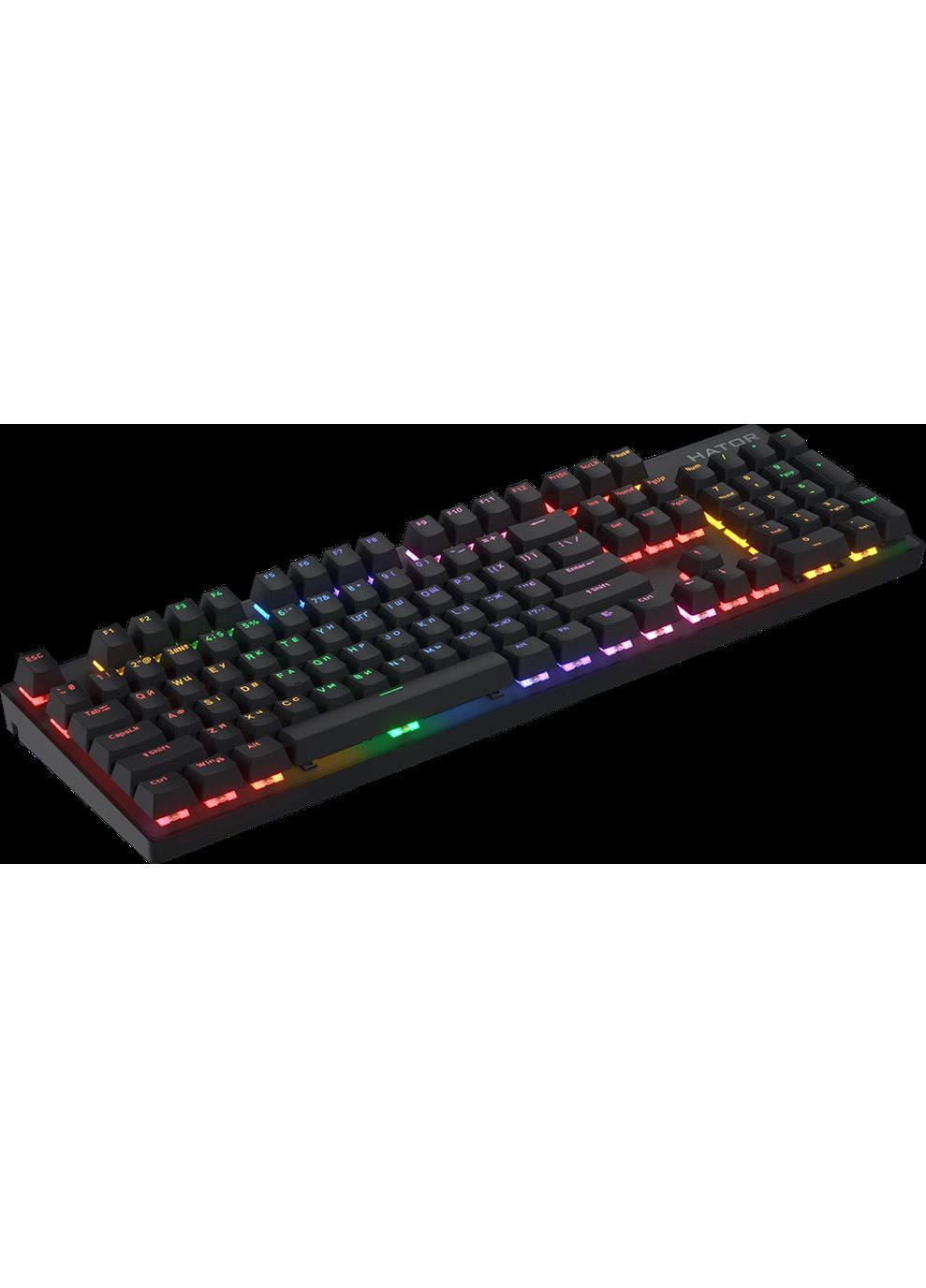 Клавіатура ігрова Icefall Mecha Wireless Rainbow Black (HTK204UA) Hator (360409582)