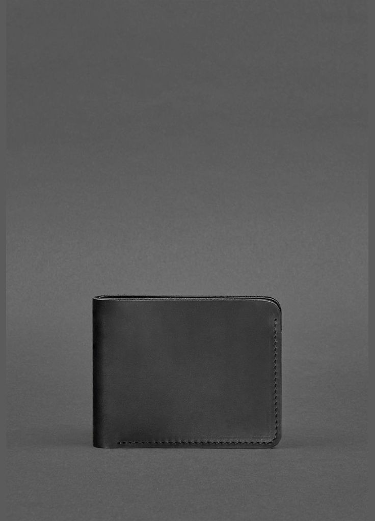 Кожаное портмоне 4.4 (с зажимом) чёрный Crazy Horse (A-028061) BlankNote (328444963)