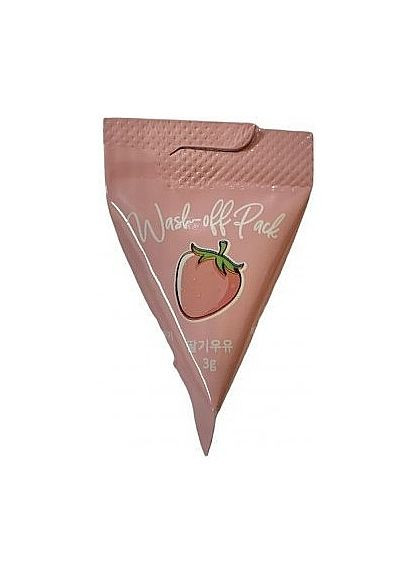 Глибоко очищувальна полунична маска для обличчя Cosmetic Strawberry Milk Wash Off Pack 3g (1123865-85464) Med B (368902430)