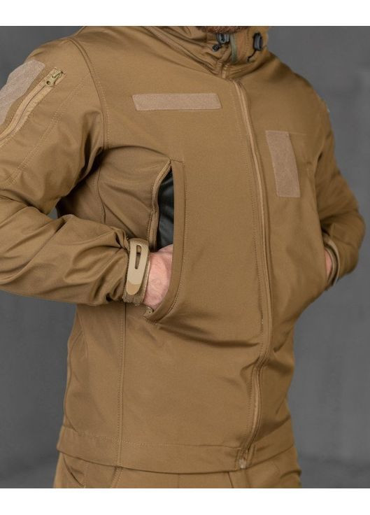 Тактический мужской зимний костюм 3 в 1 SoftShell койот No Brand