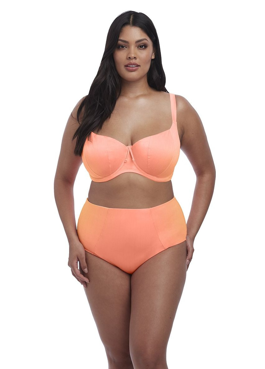 Персиковий літній купальник роздільний 7163-7166 роздільний, балконет Elomi Amazonia
