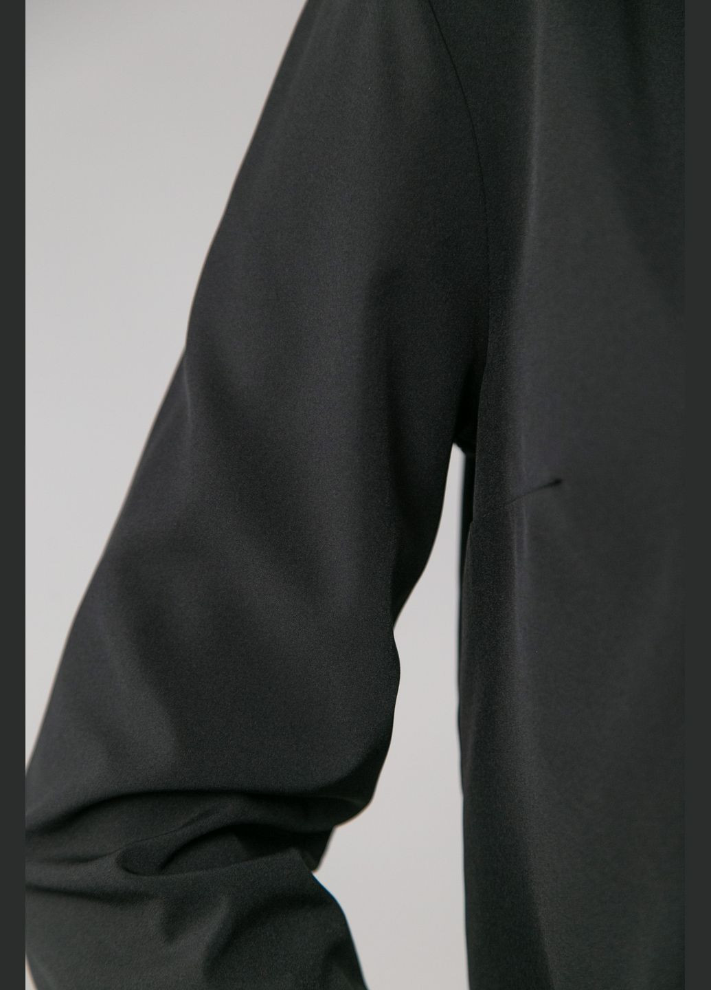 Черная летняя блуза с завязками на талии CHICLY
