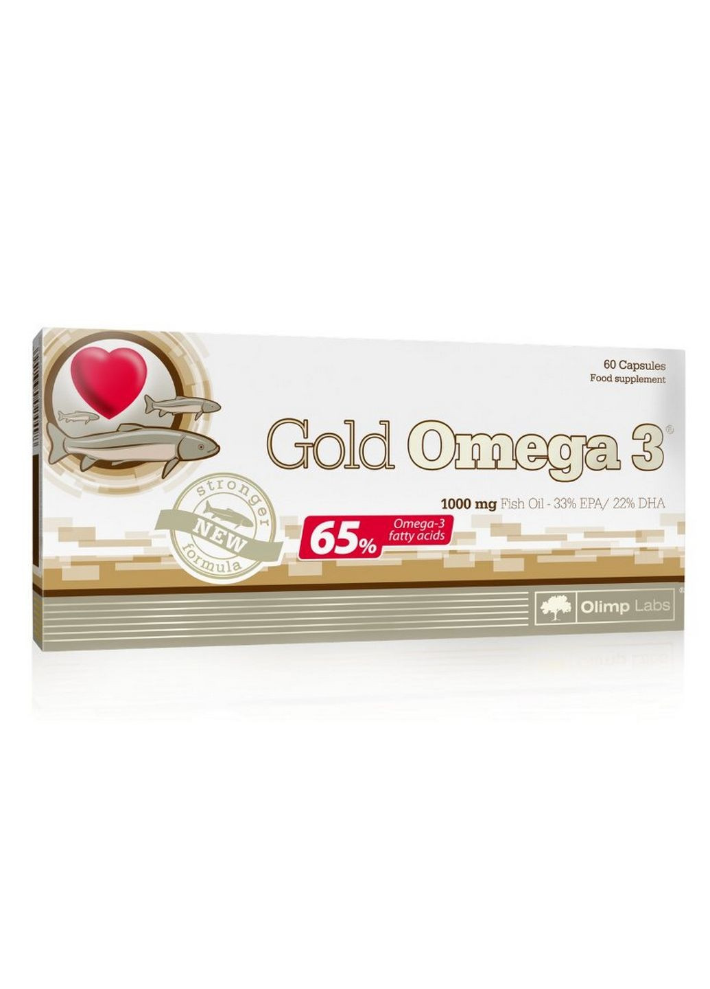 Жирные кислоты Gold Omega 3 65%, 60 капсул Olimp (293341839)