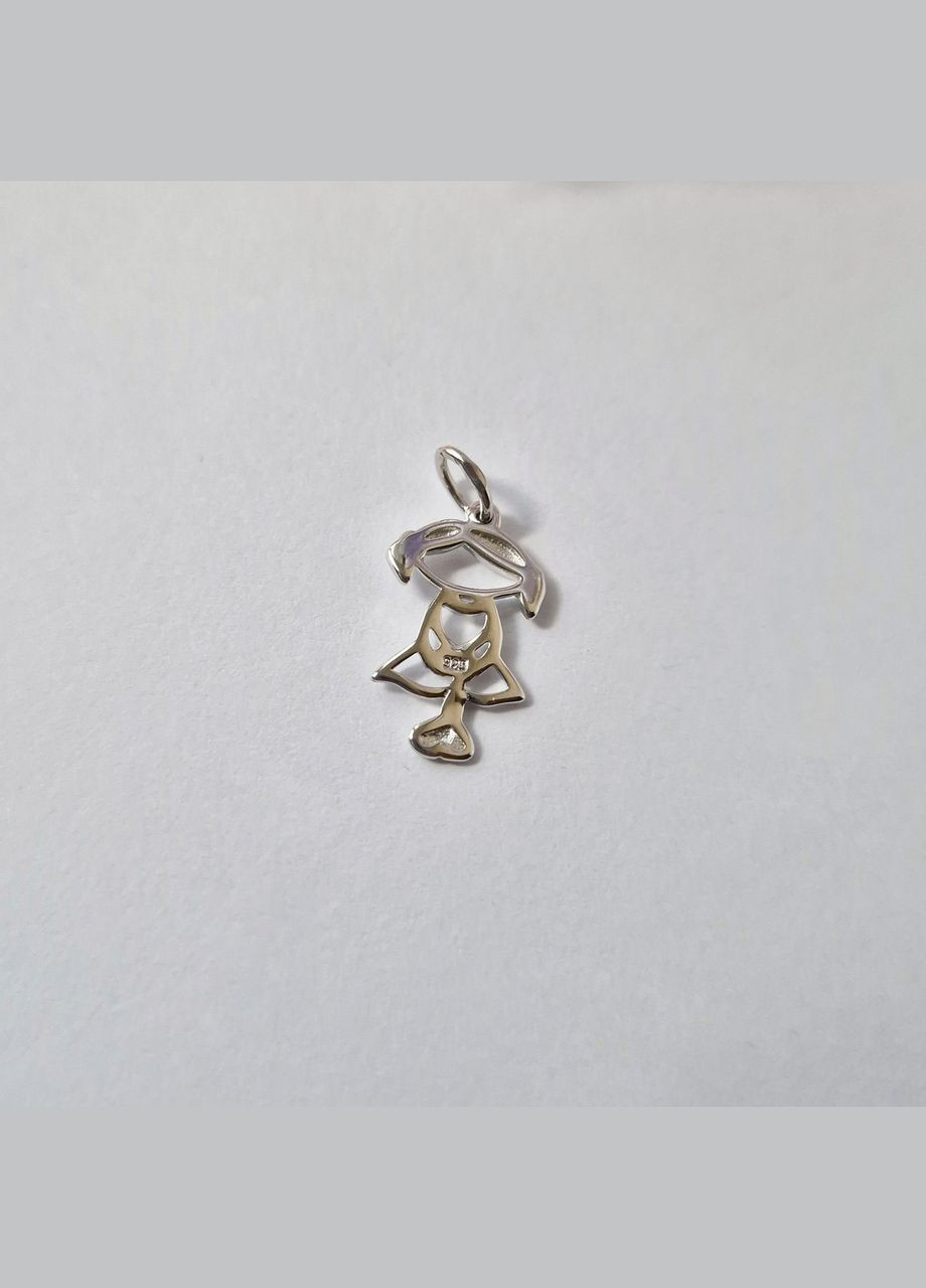Серебряная подвеска кулон Девочка серебро 925 пробы Родированное п2/1063 0.80г No Brand (306742916)