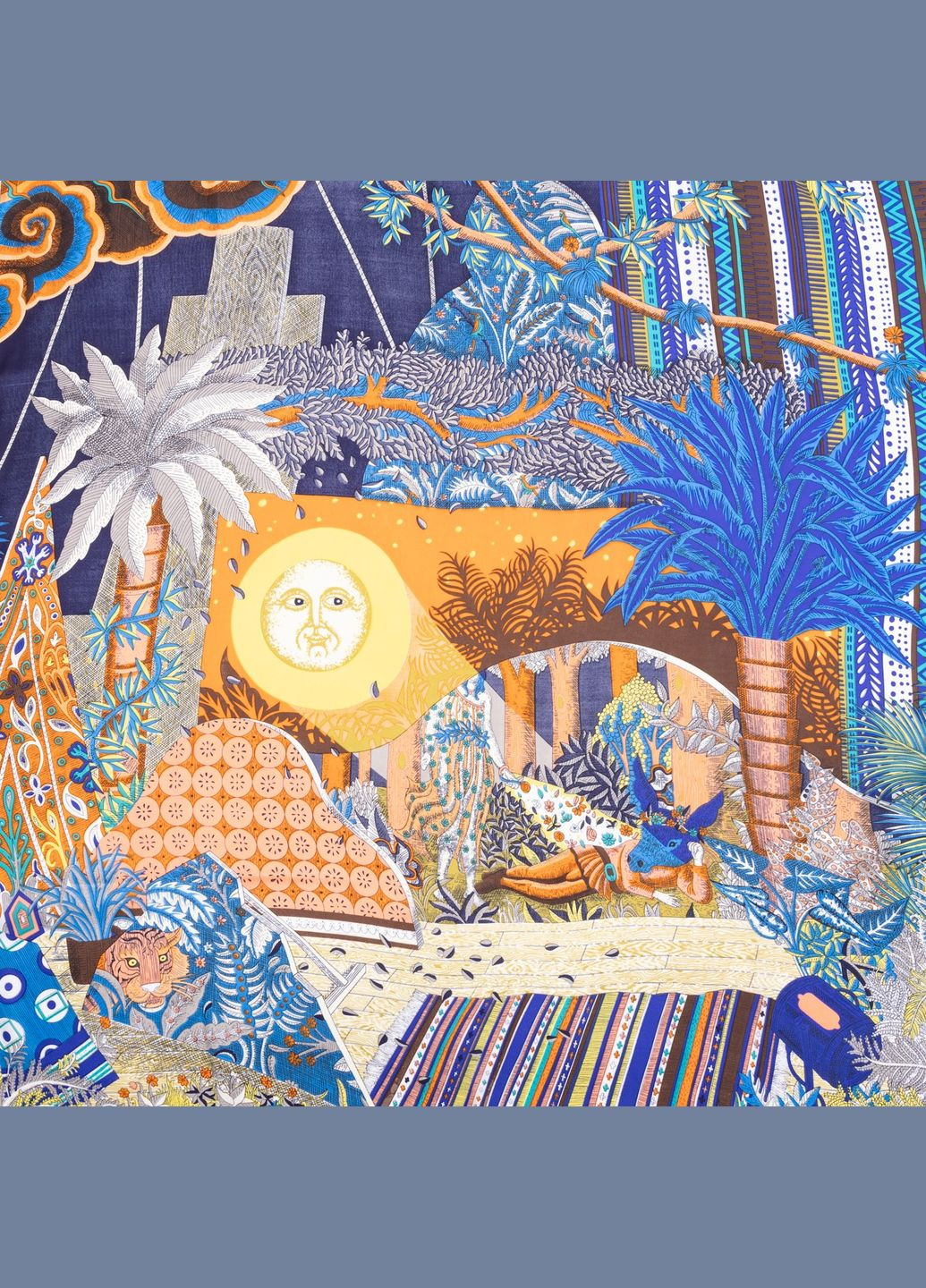 Платок женский с принтом атлас разноцветный БОННИ LuckyLOOK 380-493 (324741845)