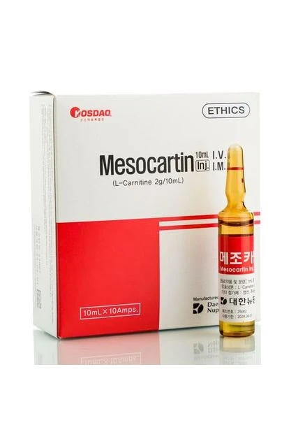 Мезокартин (1 амп) Mesocartin-L-Carnitine Deahan Nupharm (377415376)