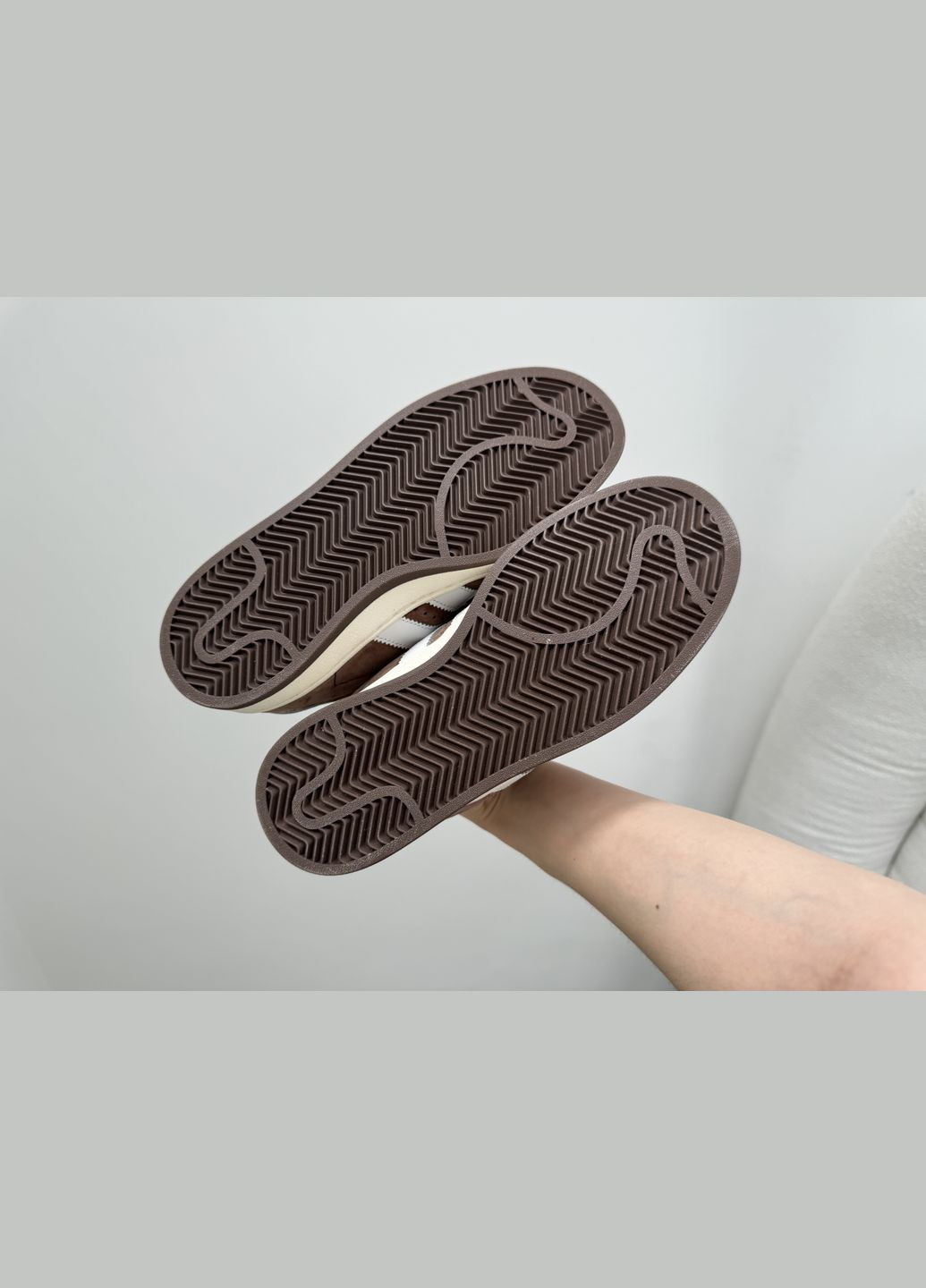 Коричневые демисезонные кроссовки мужские и женские adidas campus 00s brown | адидас кампус коричневые No Brand