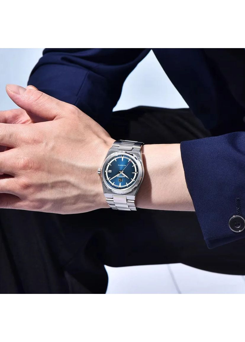 Мужские часы BY-5203 Silver-Blue Benyar (356173289)
