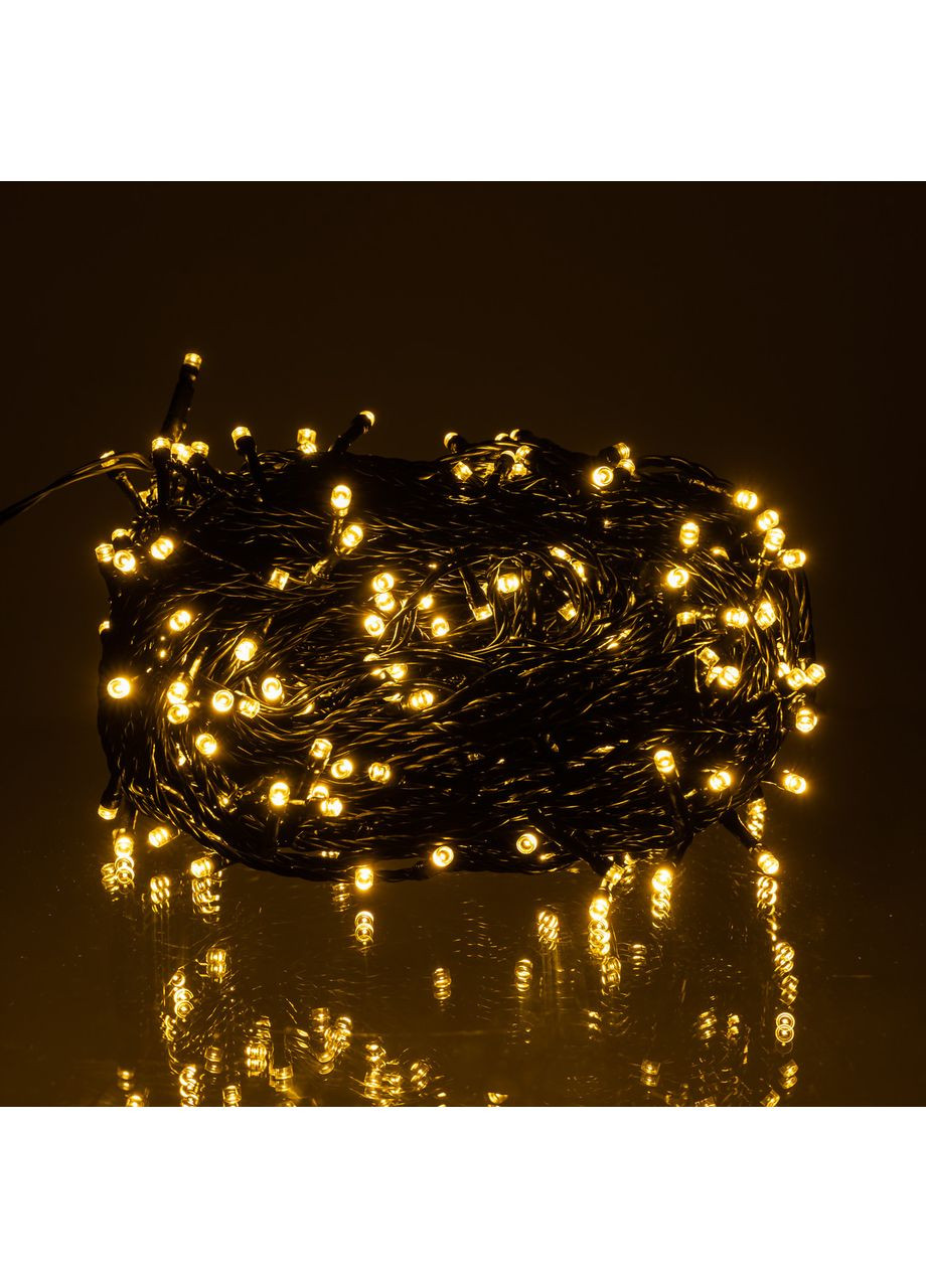 Гірлянда Нитка вулична 30 (м) 300 LED чорний провід Жовтий CF300L30MBY (A-040646) Garlando (366239047)