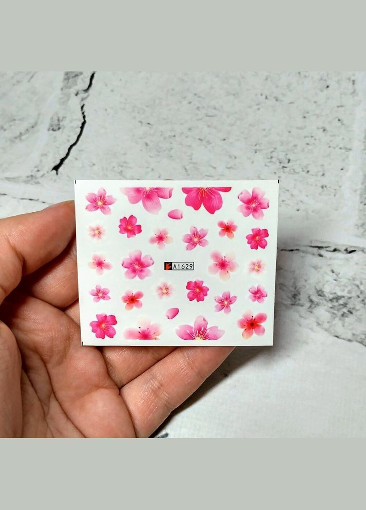 Слайдеры для ногтей наклейки Цветы No Brand (330644200)