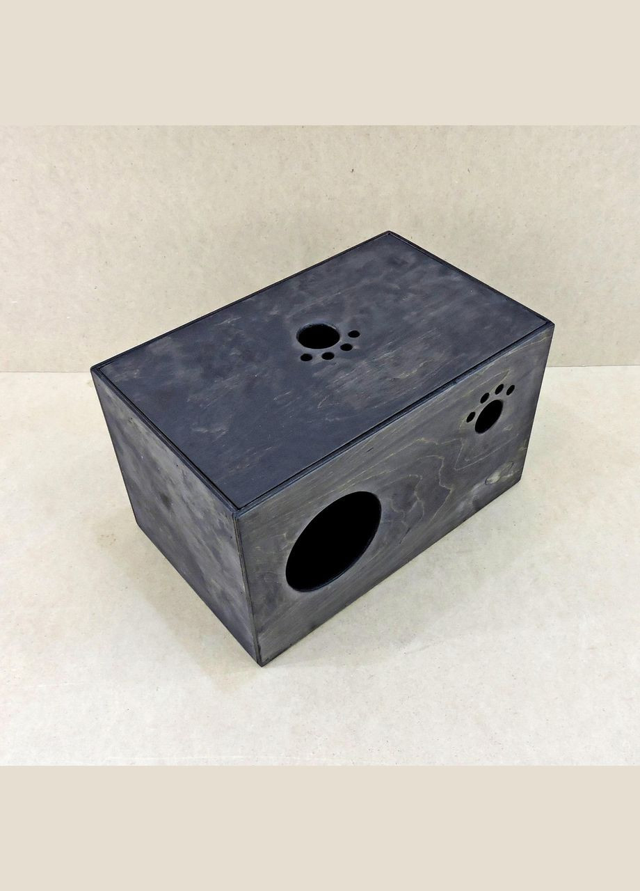 Домик для кошки из дерева Рашель венге (ДДК-000412) No Brand (328453076)