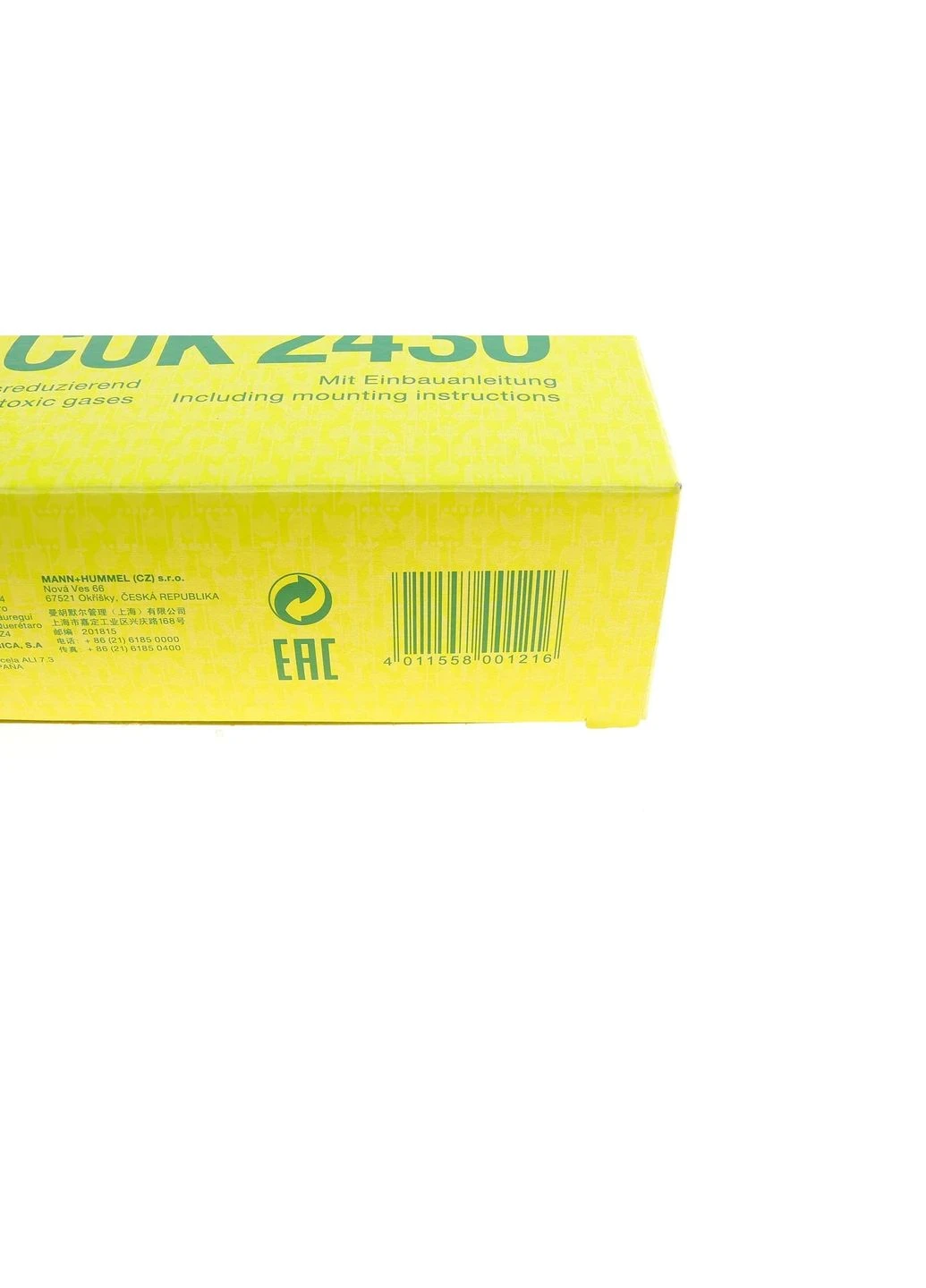 Фильтр салона Renault Scenic 03-09 (угольный) FILTER CUK 2430 UA63 No Brand (345776006)