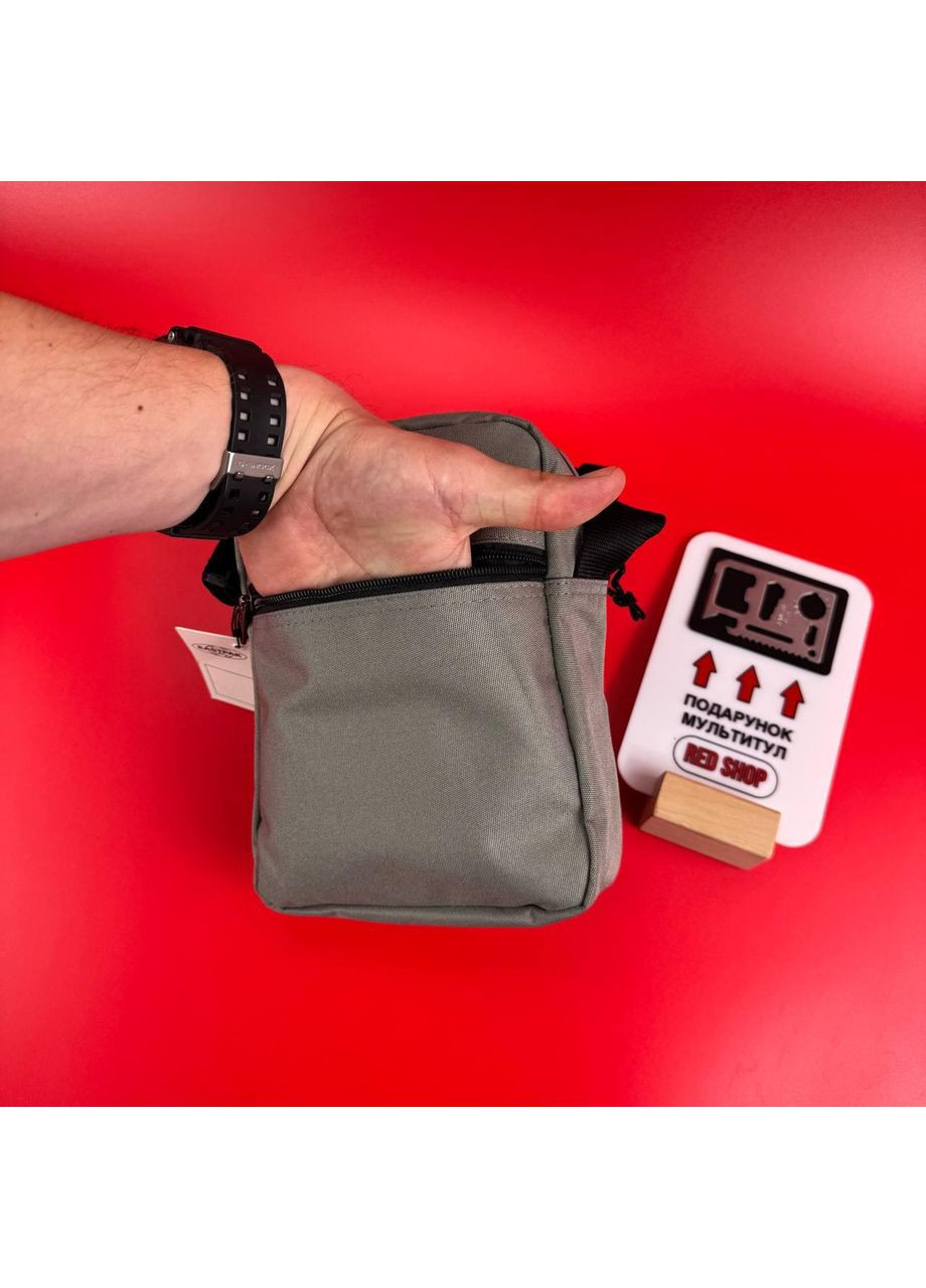 Сумка через плече the one Месенджер Істпак чоловіча барсетка Сірий No Brand (361668913)