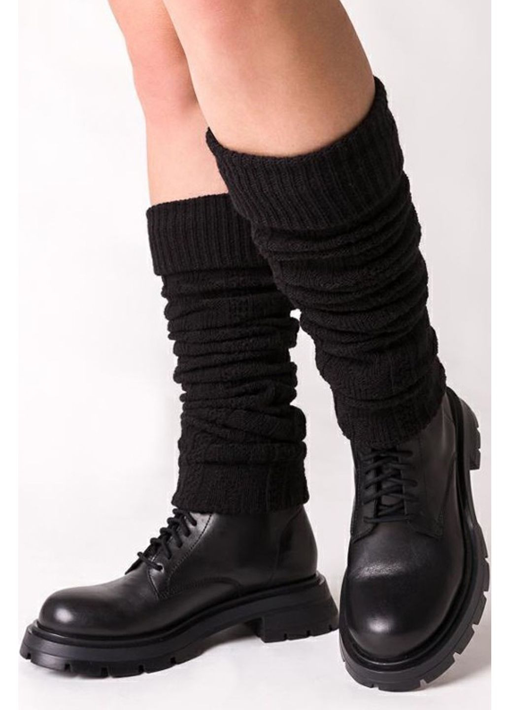 Гетры шерстяные теплые 095 One Size Оливковый Steven (349500486)