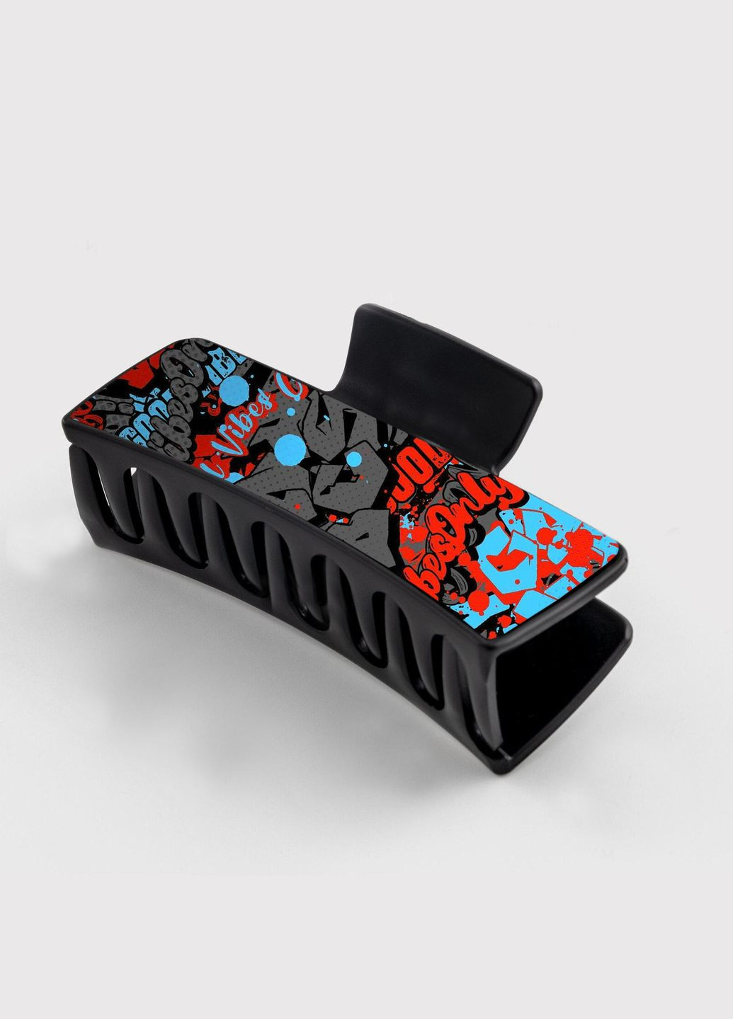 Заколка крабик для волосся жіноча затискач шпилька Style #007 чорна No Brand (315631235)