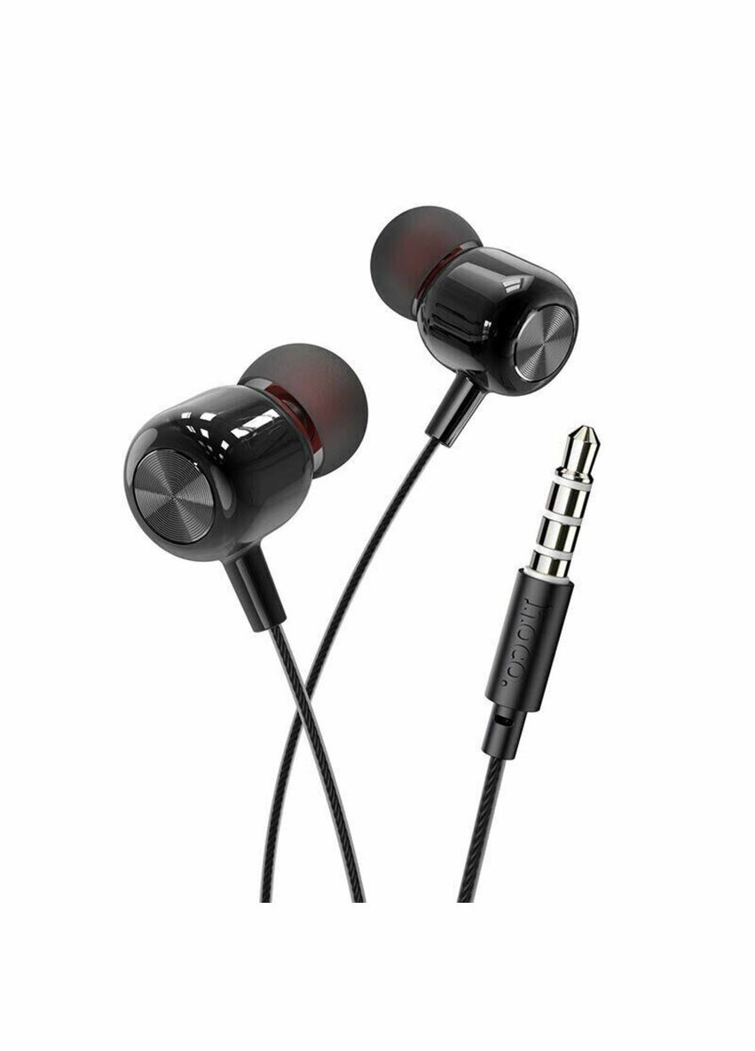 Наушники M87 String wired earphones with with microphone Gloomy Black Hoco (300682380)