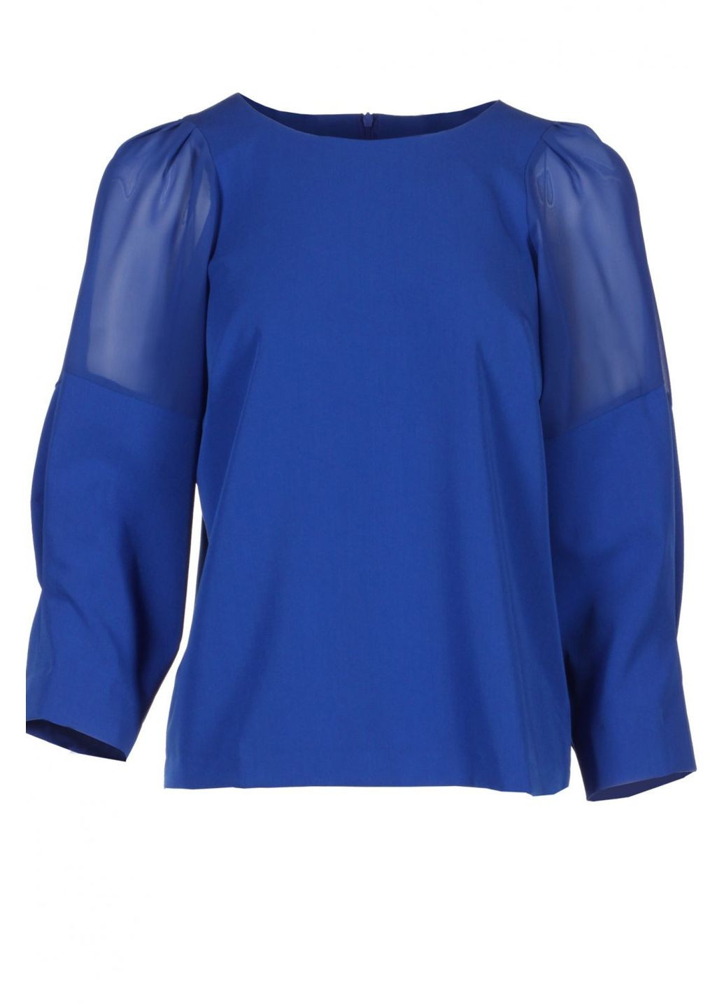 Синяя женская блуза с шифоновыми рукавами (ll05420067) LadyLike