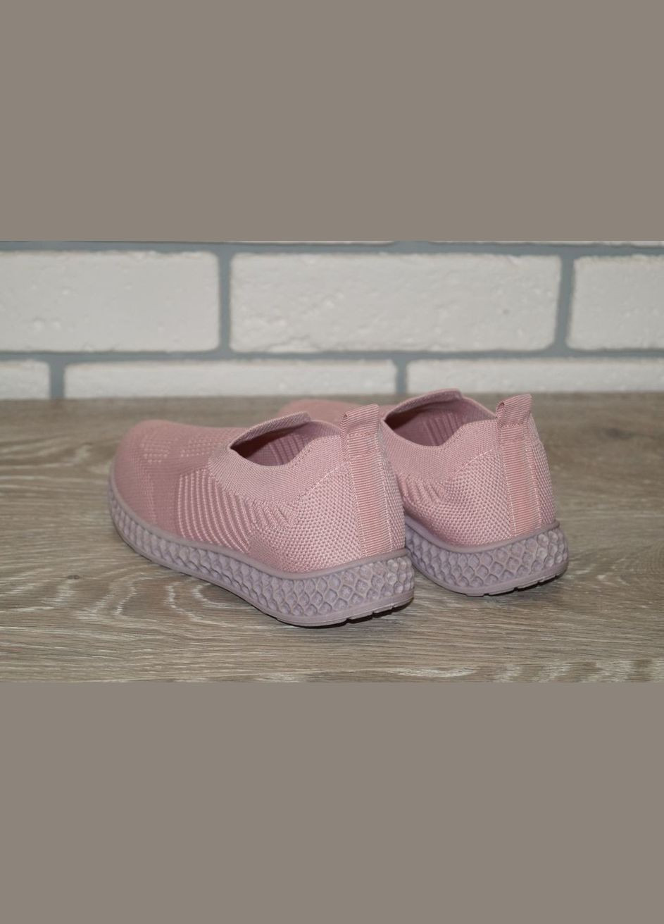 Розовые демисезонные кроссовки текстильные для девочки розовые Vesnoe