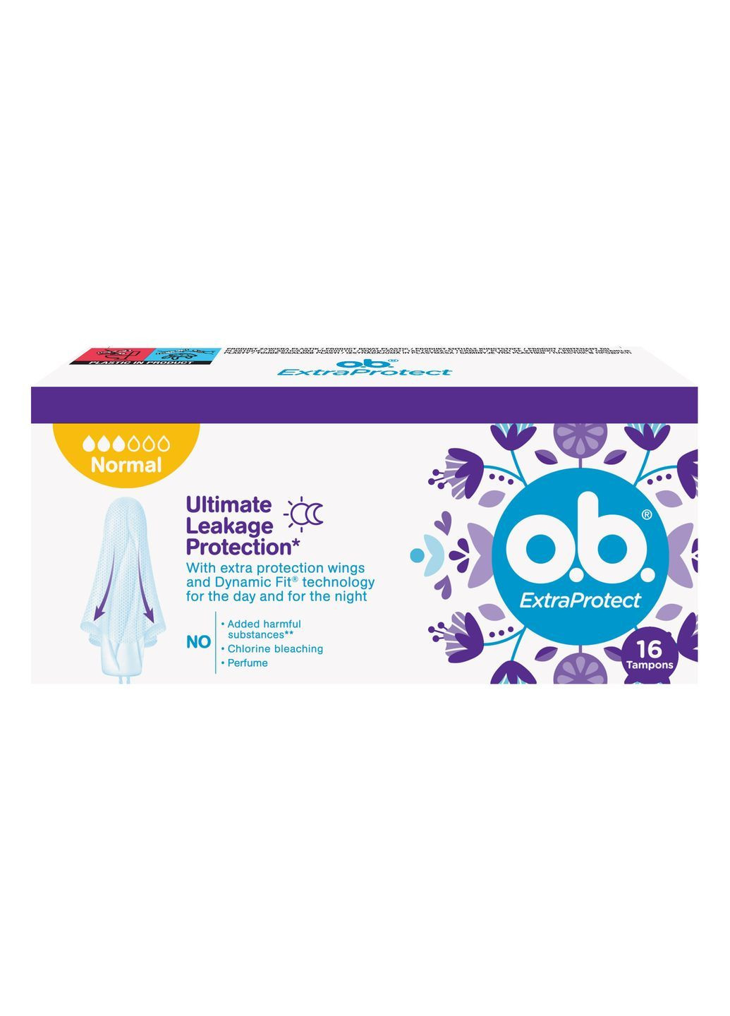 Тампоны o.b. Extra Protect Normal, 16 шт. O.B. 9684800 (370499238)
