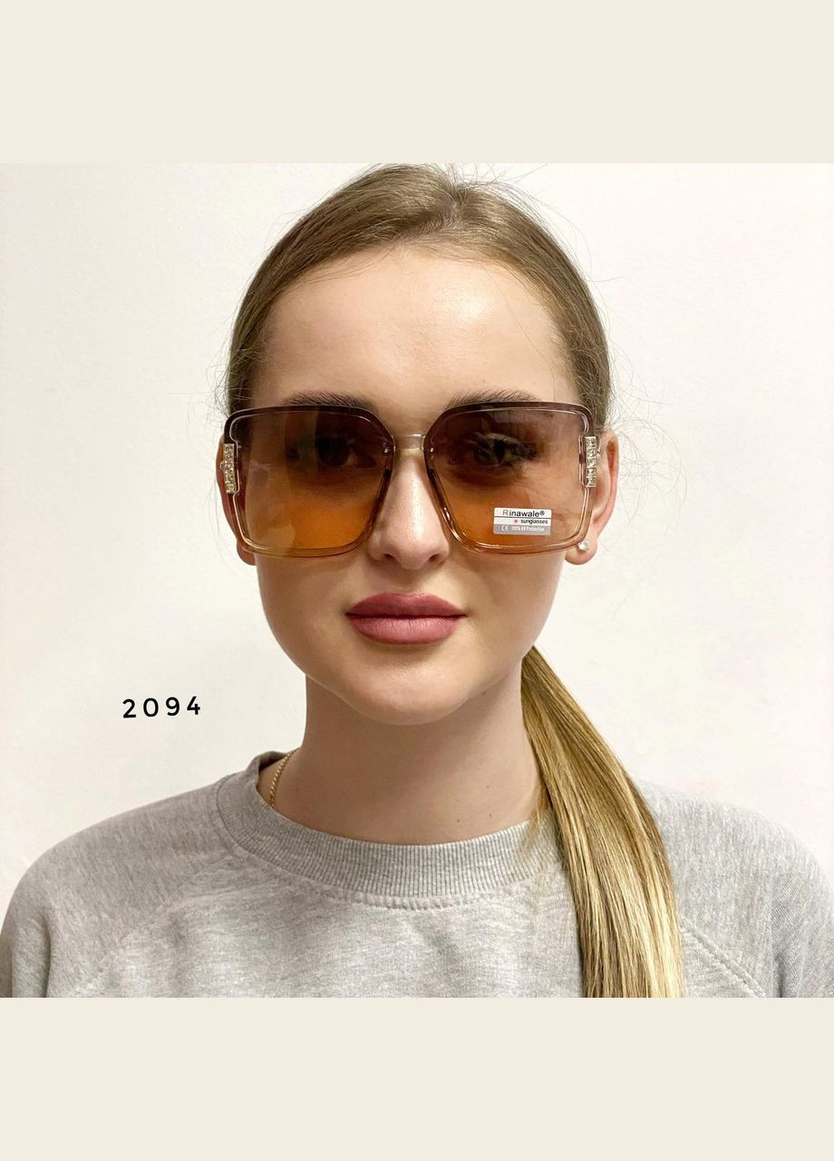 Квадратные очки розовые No Brand (302316638)