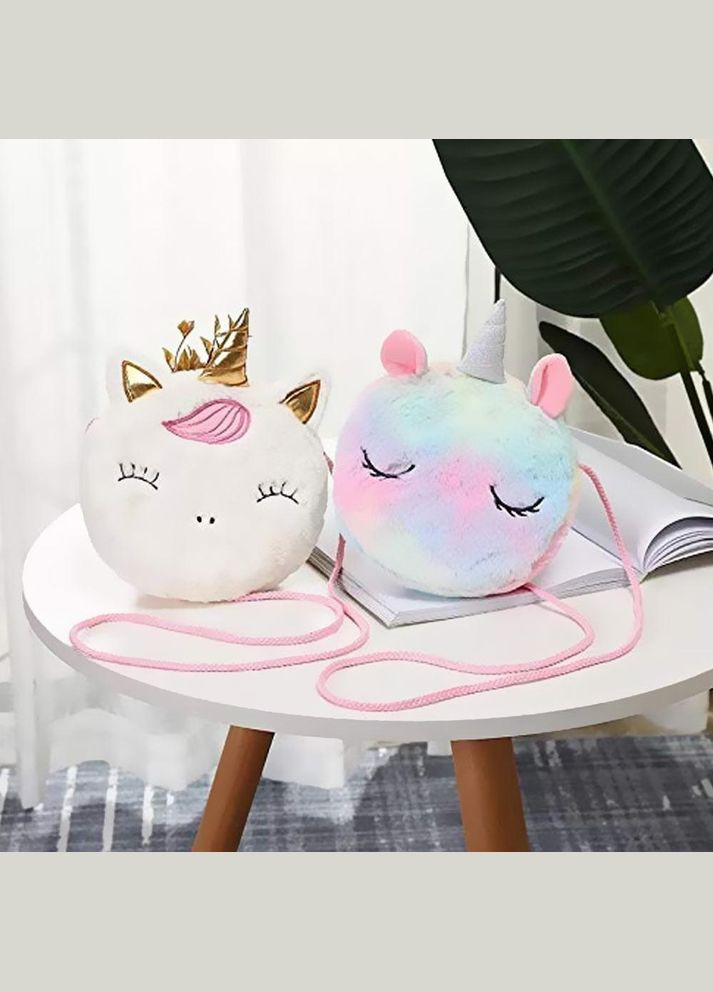 Детская сумка через плечо в форме единорога белая (NR0020_1) NN (306559631)