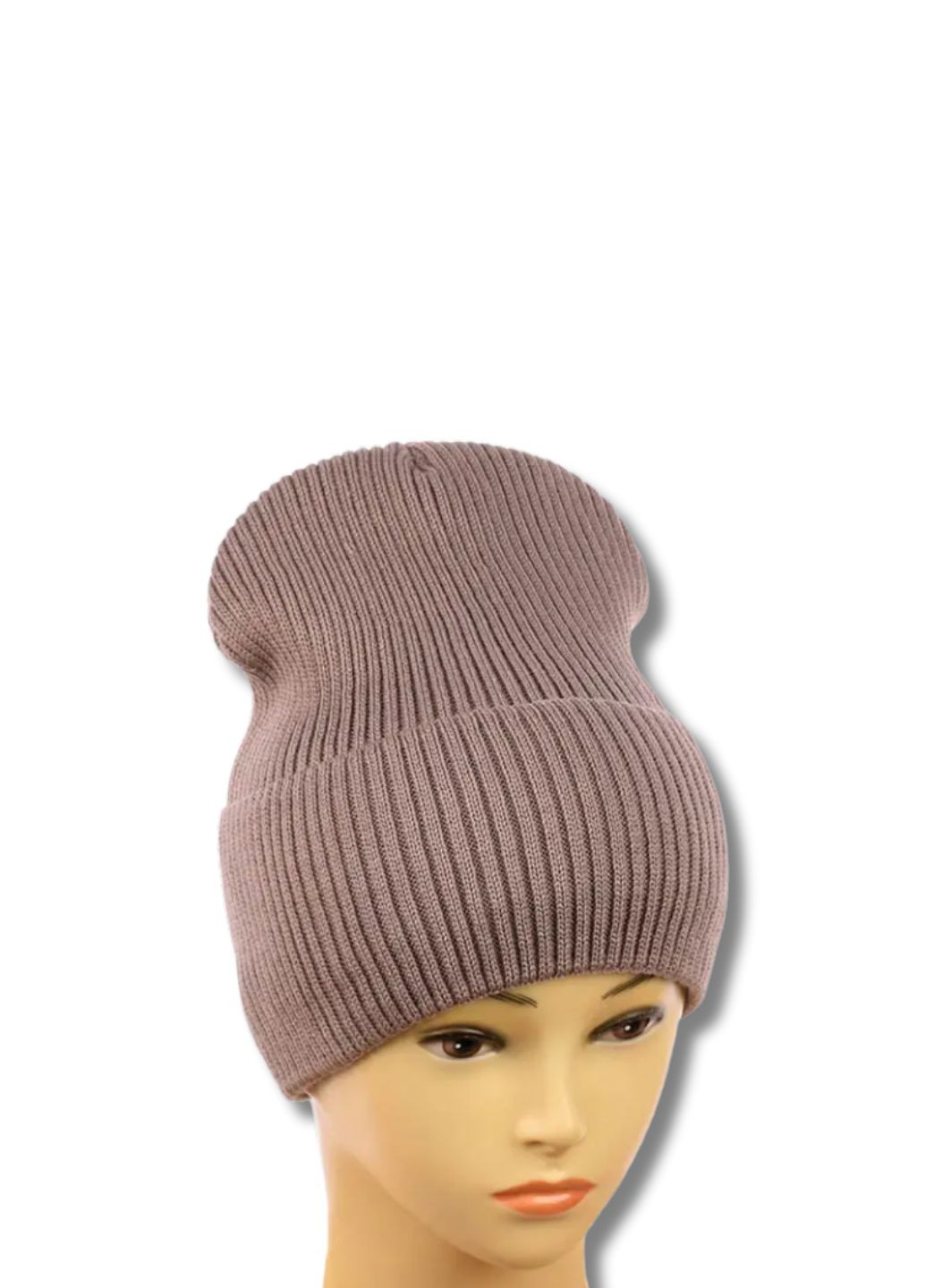 Молодежная зимняя шапка бини на флисе - Эмма No Brand Шапка біні Емма (339768309)