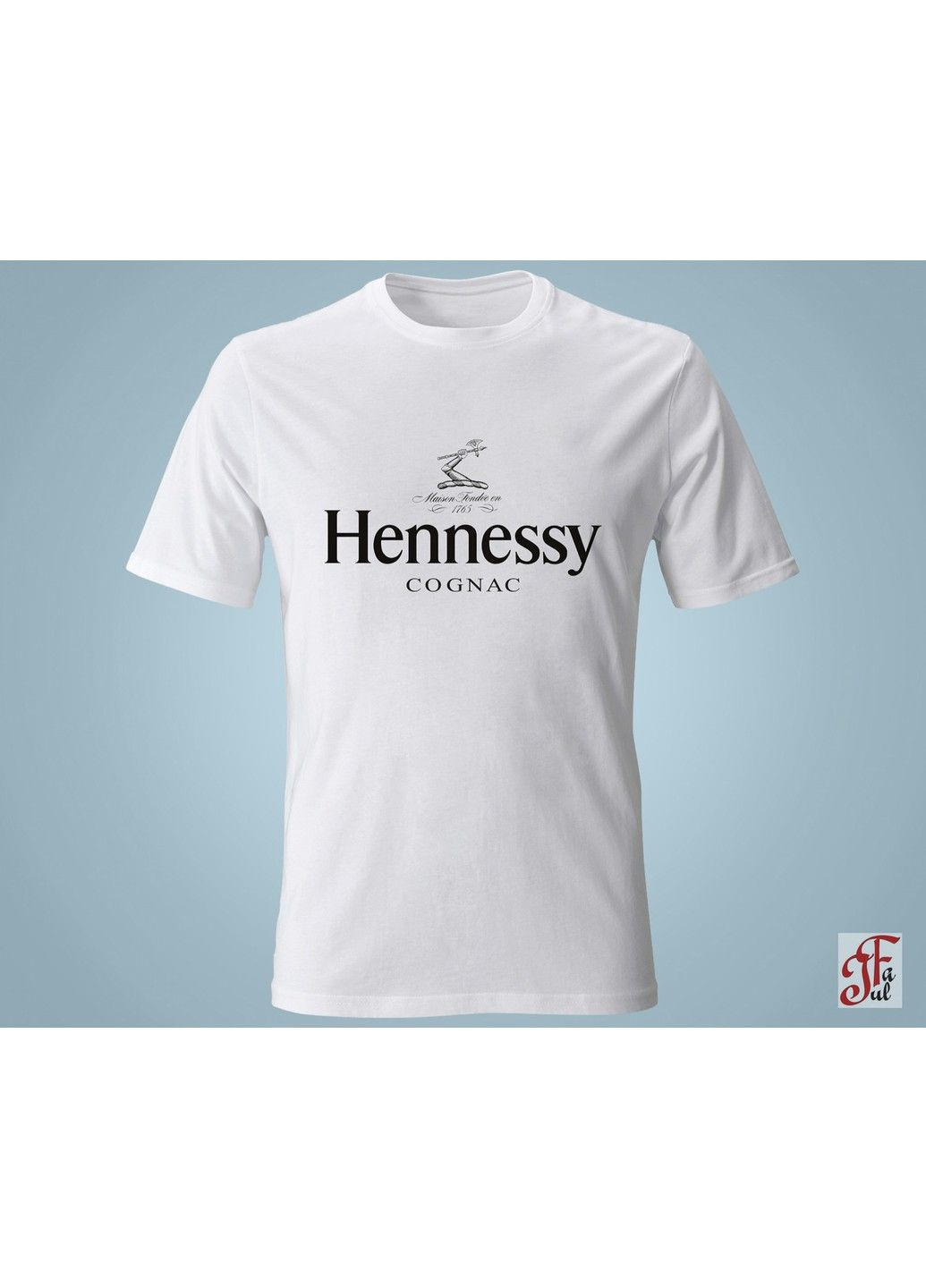 Женская футболка с принтом логотип Hennesy. XXL ЗаСвіт - (280940590)