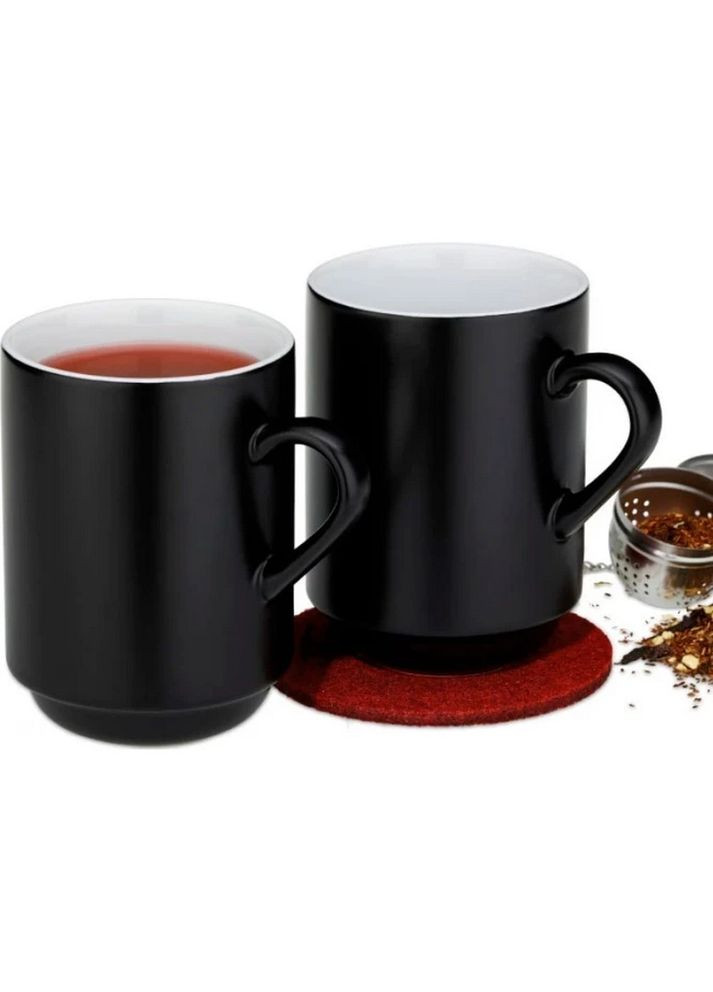 Набор чашек Mattia, черный, 300 мл, 2 шт. 12756 Kela (336949197)