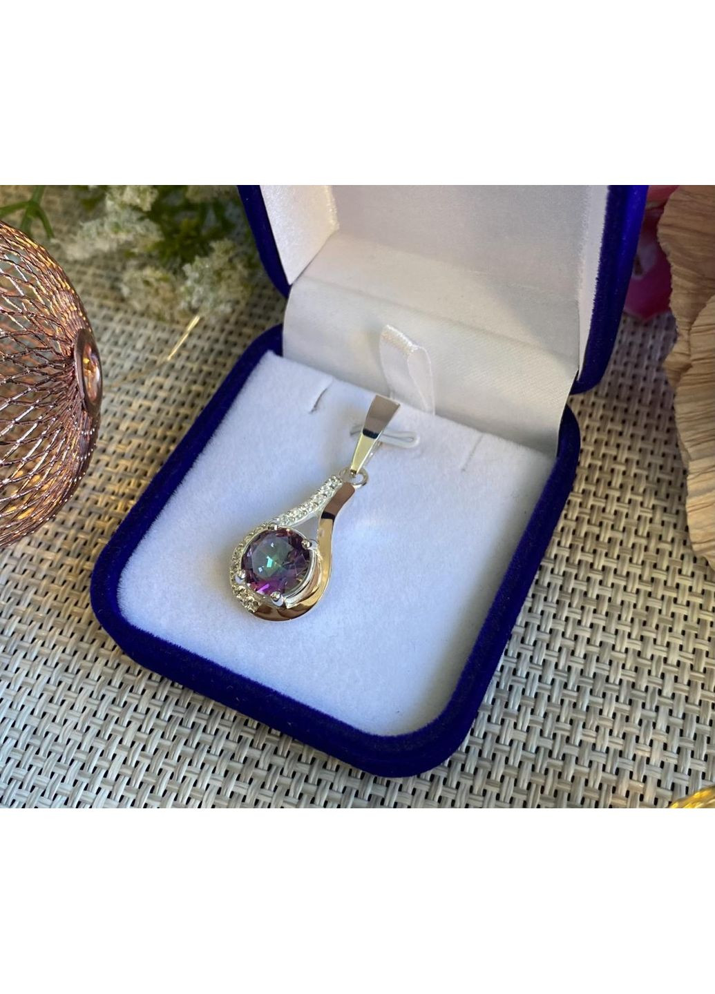 Срібна підвіска з пластинами золота Silver Style (367112730)