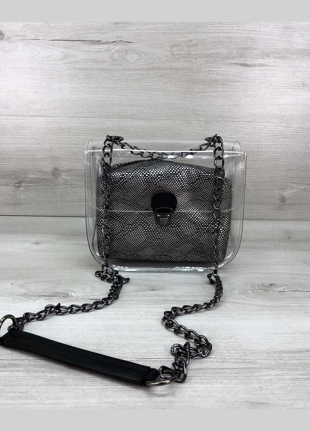 Жіноча сумка Селена з силікону з косметичкою та ланцюжком (sumka-selena) WeLassie (342199448)