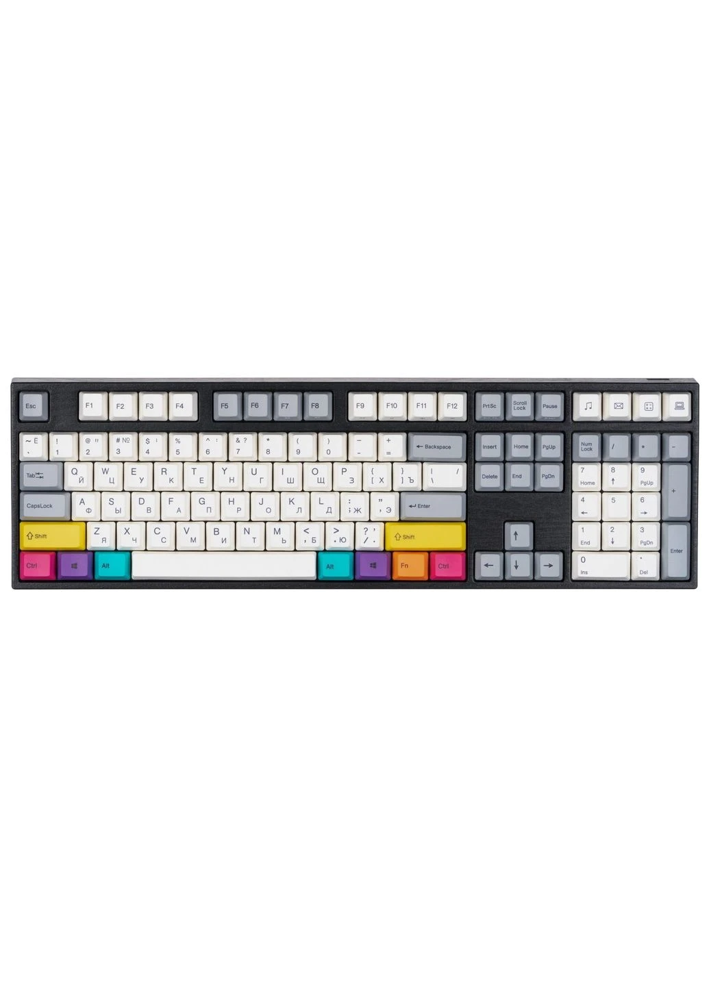 Механическая клавиатура APT108 CMYK, C-TK Brown, WL/USB-A, White LED Varmilo (387420906)