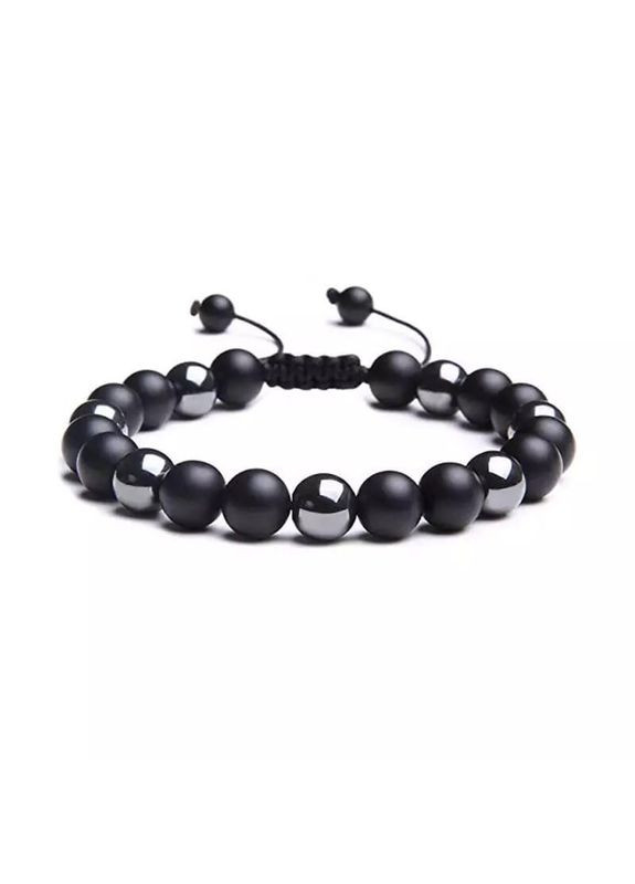 Браслет из шунгита и гематита на стяжке (80058) Hemst (301071057)