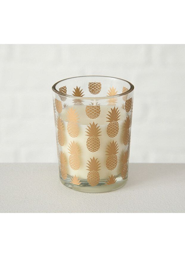 Набор свечей 3х h6 d5см золотое стекло (1009920) Boltze (364688958)