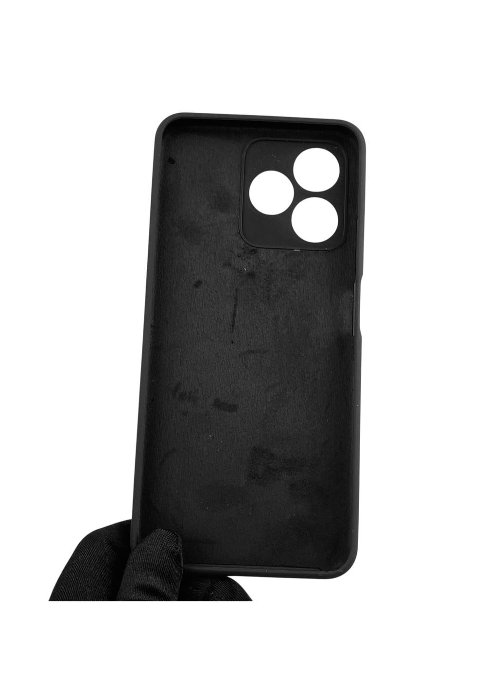 Чохол для C53 силіконовий з мікрофіброю нековзний на реалмі с53 чорний Realme (366385614)