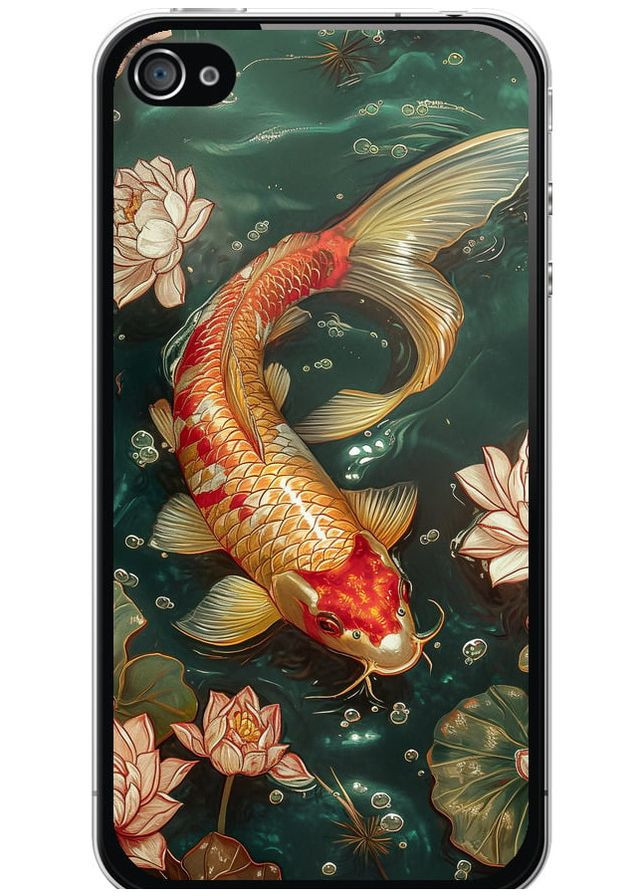 2D пластиковый чехол 'Мелодия Лотоса' для Endorphone Apple iPhone 4s (291129354)