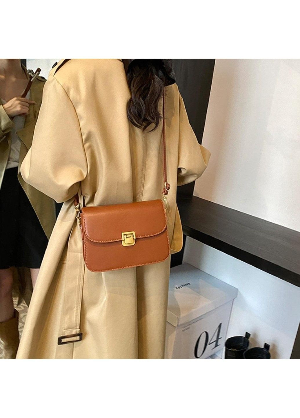 Каркасное кроссбоди с клапаном на замке эко-кожа P1-2806C Lilly (369892864)