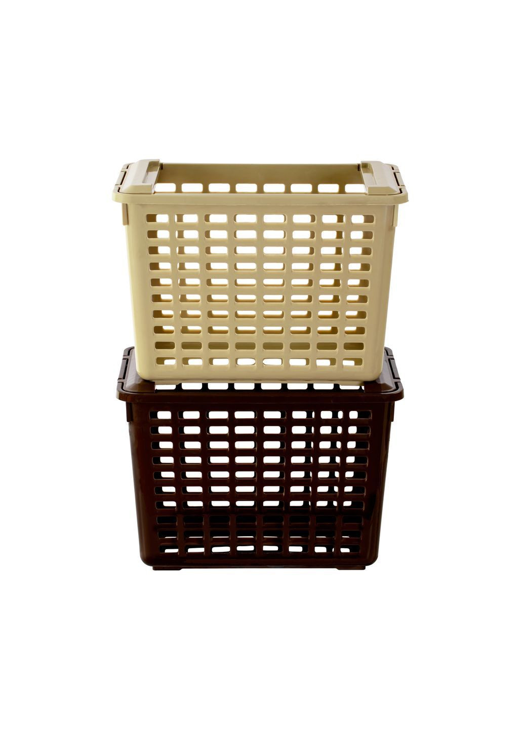 Корзина для хранения универсальная 20 л Бежевая Ekodeo (366963000)