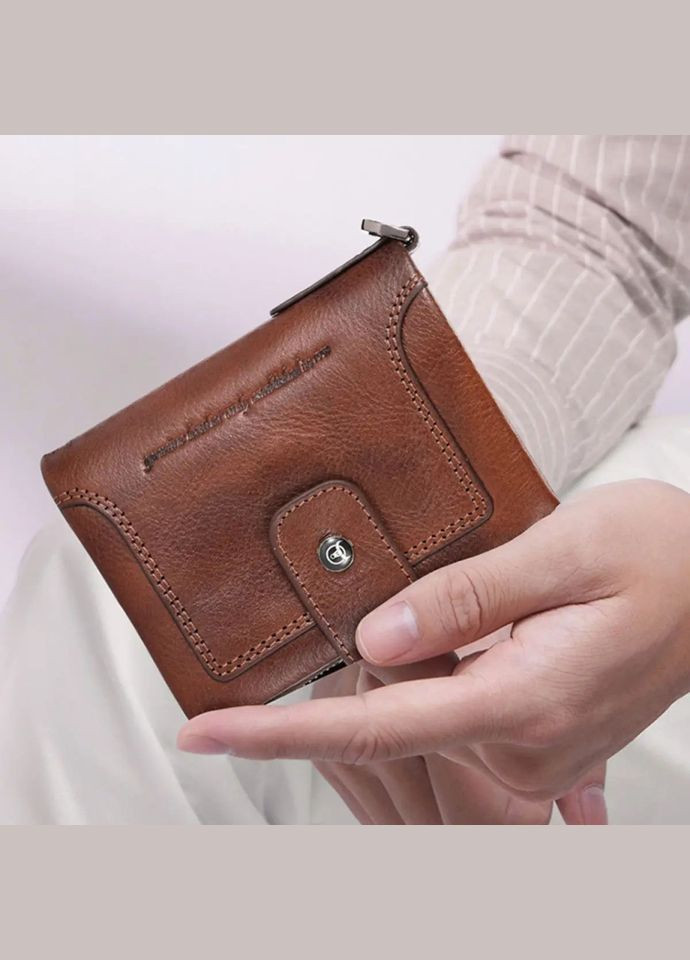 Мужской кошелек раскладной коньячный с цепочкой TW230B BULL (298683690)