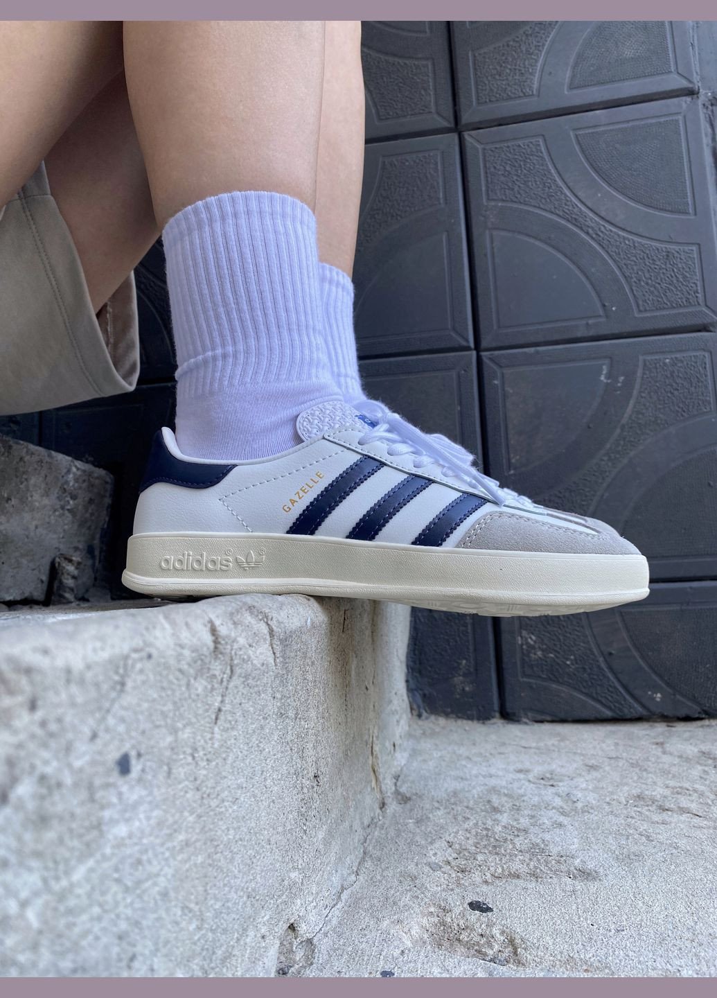 Белые демисезонные кроссовки мужские No Brand