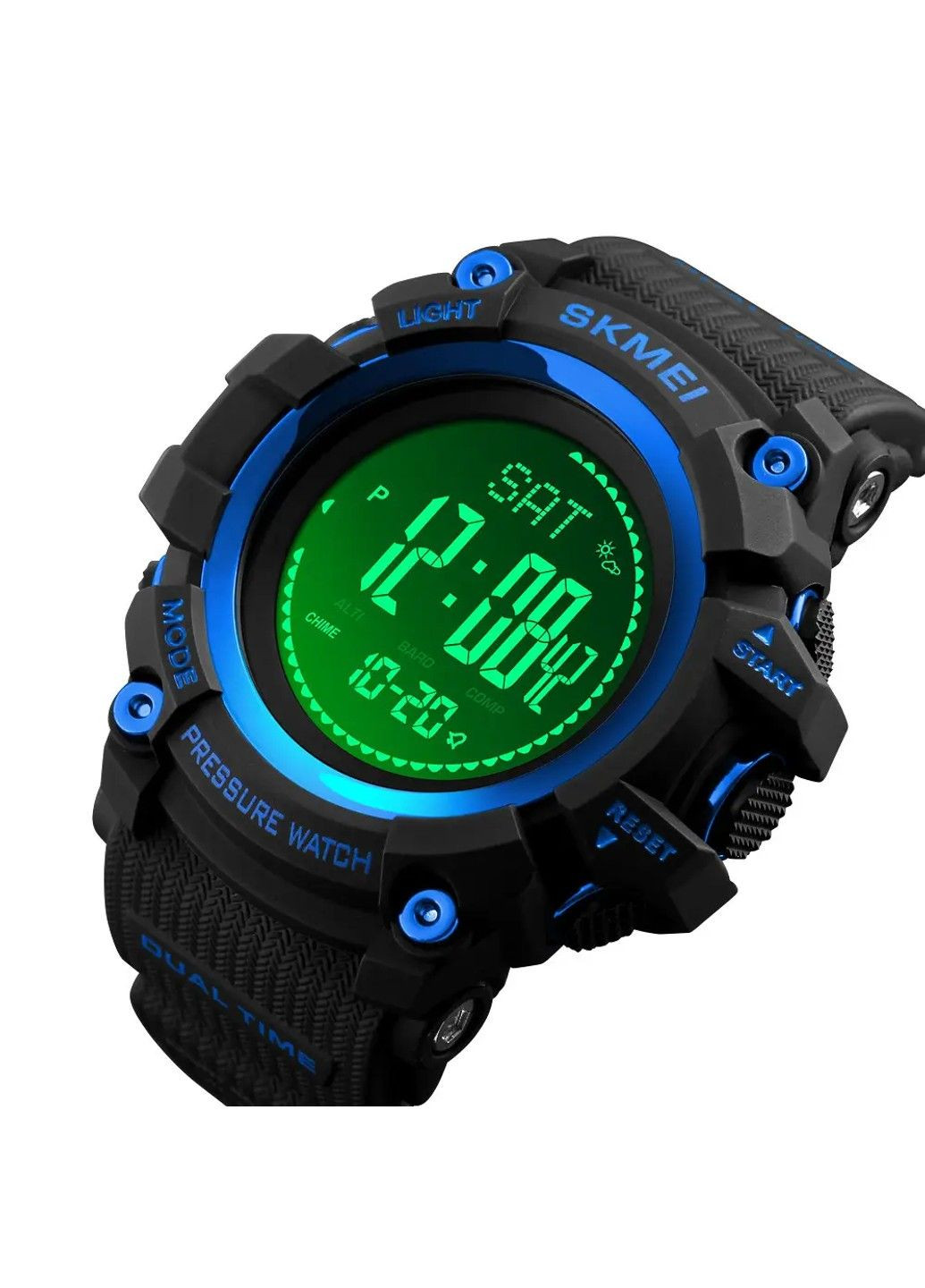 Розумний Годинник Processor з Шагомером і Барометром Синій Skmei (314483378)