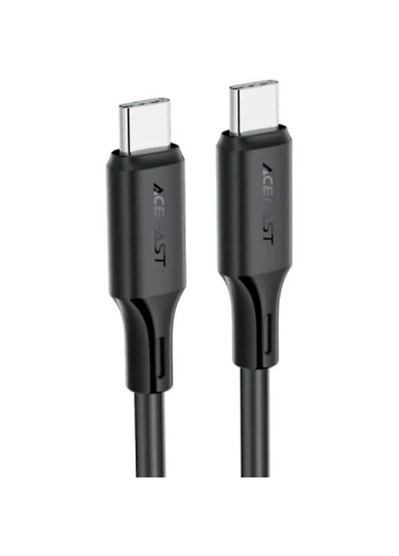 Дата-кабель USB-C to USB-C 1.2m 3A 60W silicone black (6974316284161) Acefast (399326390)