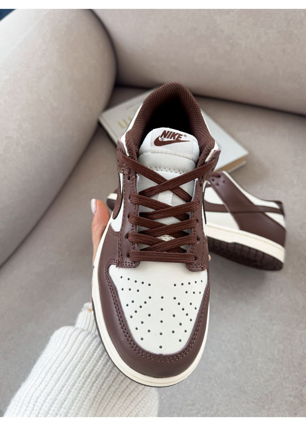 Кросівки жіночі і чоловічі Nike SB Dunk Wmns Brown Sail | Найк СБ Данк коричневі No Brand коричневі демісезони (350199345)